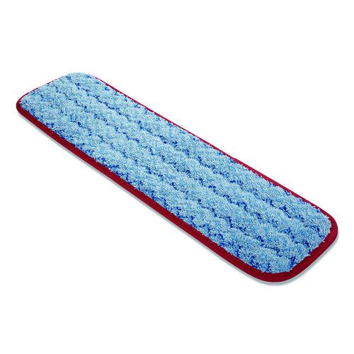 Image of Rubbermaid® Commercial HYGEN FGQ41000RD00 Microfiber Wet Mop Pad, 18", Red, 12/Carton