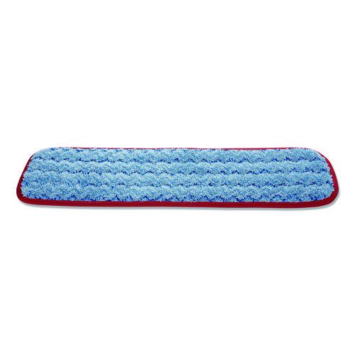 Image of Rubbermaid® Commercial HYGEN FGQ41000RD00 Microfiber Wet Mop Pad, 18", Red, 12/Carton