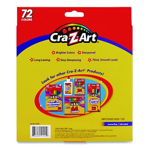 Image of Cra-Z-Art® 10402-24 Colored Pencils, 72 Assorted Lead and Barrel Colors, 72/Box