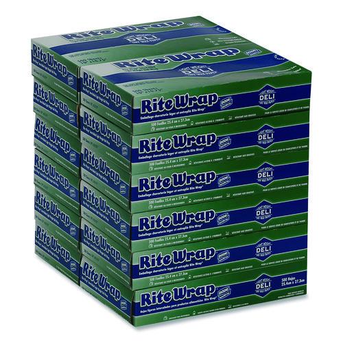 Image of Dixie® RW86W Dispens-A-Wax Waxed Deli Patty Paper, 10.75 x 7.5, 500/Box, 12 Boxes/Carton