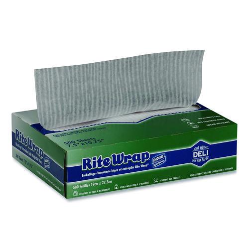 Image of Dixie® RW86W Dispens-A-Wax Waxed Deli Patty Paper, 10.75 x 7.5, 500/Box, 12 Boxes/Carton