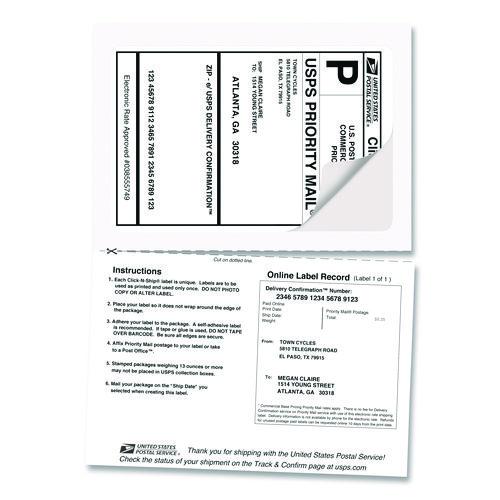 Image of Avery® 8127 Shipping Labels With Trueblock Technology, Inkjet Printers, 5.06 X 7.62, White, 25 Sheets/pack