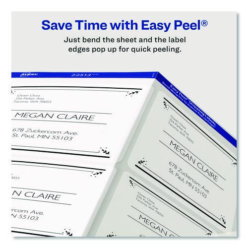 Image of Avery® 15664 Matte Clear Easy Peel Mailing Labels W/ Sure Feed Technology, Laser Printers, 3.33 X 4, Clear, 6/sheet, 10 Sheets/pack