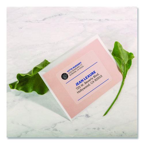Image of Avery® 15664 Matte Clear Easy Peel Mailing Labels W/ Sure Feed Technology, Laser Printers, 3.33 X 4, Clear, 6/sheet, 10 Sheets/pack