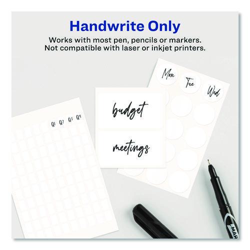Image of Avery® 05424 Removable Multi-Use Labels, Handwrite Only, 0.63 X 0.88, White, 30/sheet, 35 Sheets/pack, (5424)