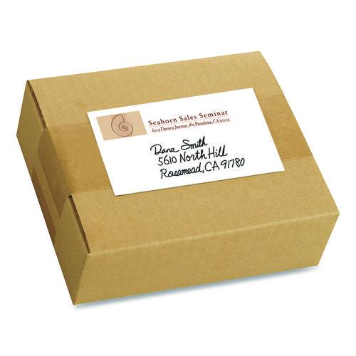 Image of Avery® 05444 Removable Multi-Use Labels, Inkjet/laser Printers, 2 X 4, White, 2/sheet, 50 Sheets/pack, (5444)