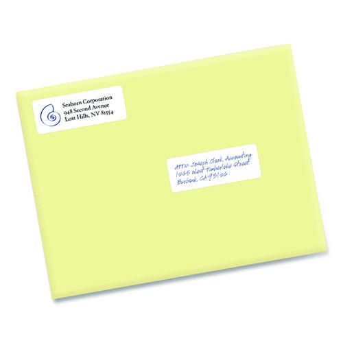 Image of Avery® 05452 Removable Multi-Use Labels, Inkjet/laser Printers, 1.5 X 4, White, 3/sheet, 50 Sheets/pack, (5452)