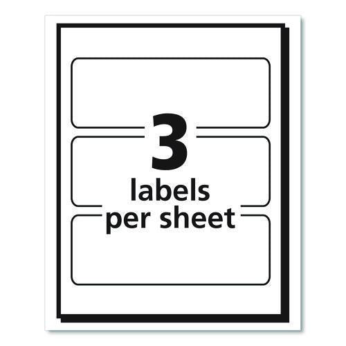 Image of Avery® 05452 Removable Multi-Use Labels, Inkjet/laser Printers, 1.5 X 4, White, 3/sheet, 50 Sheets/pack, (5452)