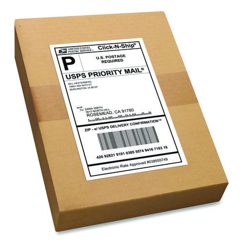 Image of Avery® 95930 White Shipping Labels-Bulk Packs, Inkjet/laser Printers, 5.5 X 8.5, White, 2/sheet, 250 Sheets/box