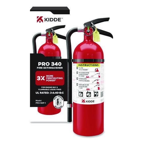 Image of Kidde 21032142 Pro-5MP Series Fire Extinguisher, with Wall Hanger, 3-A:40-B:C