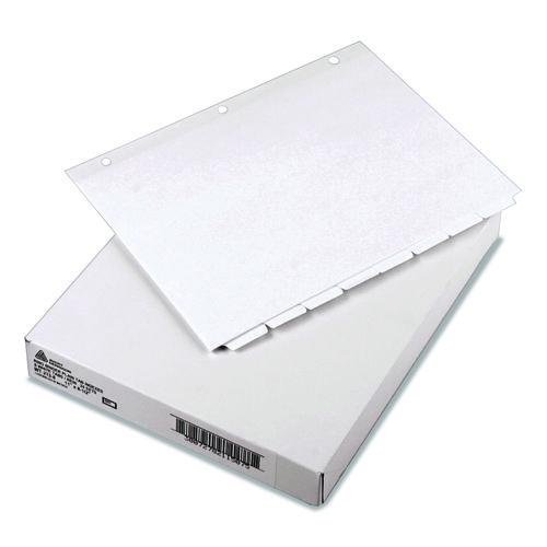 Image of Avery® 11507 Write and Erase Plain-Tab Paper Dividers, 8-Tab, 11 x 8.5, White, 24 Sets