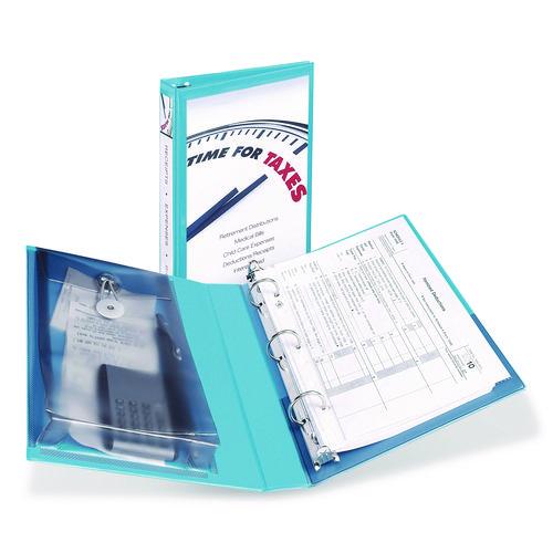 Image of Avery® 23014 Mini Size Protect And Store View Binder With Round Rings, 3 Rings, 1" Capacity, 8.5 X 5.5, Blue