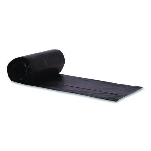Image of Boardwalk® Z7660WKKR01 High-Density Can Liners, 60 gal, 22 mic, 38 x 60, Black, Perforated Roll, 150/Carton