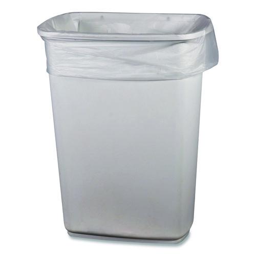 Image of Boardwalk® H6036MCKR01 Low-Density Waste Can Liners, 30 gal, 0.5 mil, 30 x 36, Clear, Perforated Roll, 250/Carton