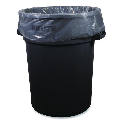 Image of BoardwalkÂ® Low-Density Waste Can Liners, 45 gal, 0.9 mil, 40 x 46, Clear, Perforated Roll, 100/Carton