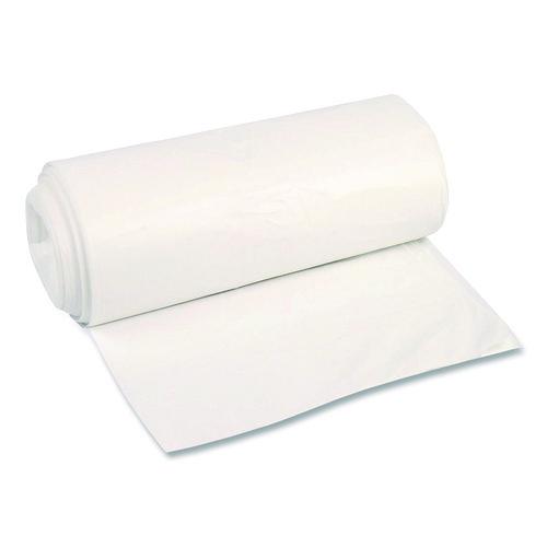 Image of Boardwalk® Z8048WNKR01 High-Density Can Liners, 45 gal, 22 mic, 40 x 48, Natural, Perforated Roll, 150/Carton
