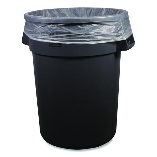Image of Boardwalk® Z8048WNKR01 High-Density Can Liners, 45 gal, 22 mic, 40 x 48, Natural, Perforated Roll, 150/Carton