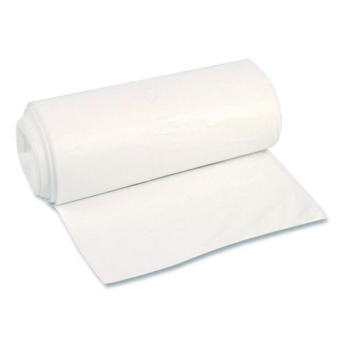 Image of Boardwalk® Z8648VNKR01 High-Density Can Liners, 56 gal, 16 mic, 43 x 48, Natural, Perforated Roll, 200/Carton
