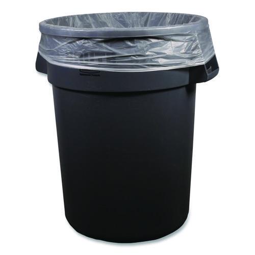 Image of Boardwalk® Z8648VNKR01 High-Density Can Liners, 56 gal, 16 mic, 43 x 48, Natural, Perforated Roll, 200/Carton
