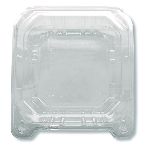 Image of Karat® FP-HC66PET-1C PET Plastic Hinged Container, 6 x 6 x 3.3, Clear, Plastic, 500/Carton