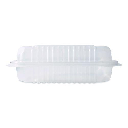 Image of Karat® FP-HC96PP-1C Polypropylene Plastic Hinged Container, 6 x 9 x 2.97, Clear, Plastic, 125/Pack, 2 Packs/Carton