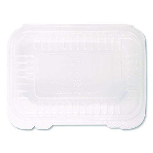 Image of Karat® FP-HC96PP-1C Polypropylene Plastic Hinged Container, 6 x 9 x 2.97, Clear, Plastic, 125/Pack, 2 Packs/Carton