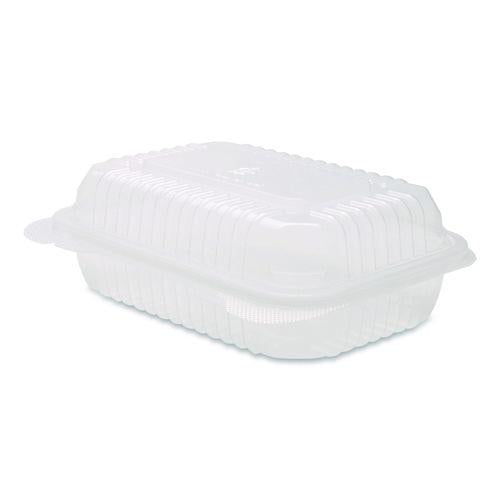 Image of Karat® FP-HC96PP-1C Polypropylene Plastic Hinged Container, 6 x 9 x 2.97, Clear, Plastic, 125/Pack, 2 Packs/Carton