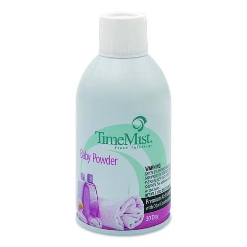 Image of TimeMist® 1042686 Premium Metered Air Freshener Refill, Baby Powder, 7.1 oz Aerosol Spray