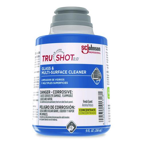 Image of SC Johnson Professional® 379846 TruShot 2.0 Glass and Multisurface Cleaner, Fresh Scent, 9 oz Cartridge, 4/Carton