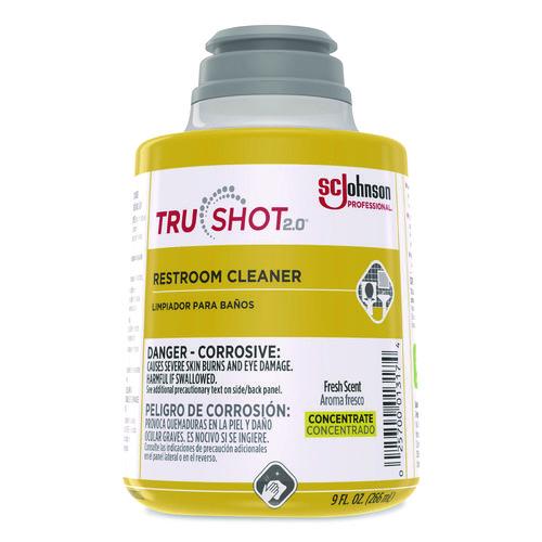 Image of SC Johnson Professional® 379844 TruShot 2.0 Restroom Cleaner, Fresh Scent, 9 oz Cartridge, 4/Carton