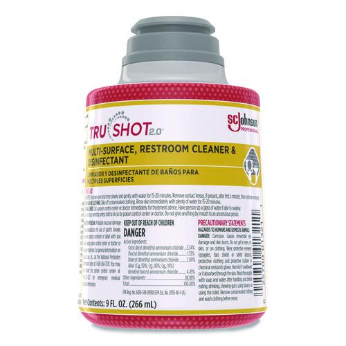 Image of SC Johnson Professional® 379850 TruShot 2.0 Disinfectant Multisurface Cleaner, Fresh Scent, 9 oz Cartridge, 4/Carton