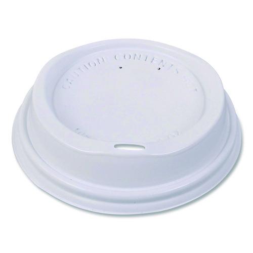 Image of FLAVIAÂ® Hot Beverage Paper Cup Lids 10 oz, Fits FLAVIA 10 oz Paper Cup, White, 100/Sleeve, 10 Sleeves/Carton