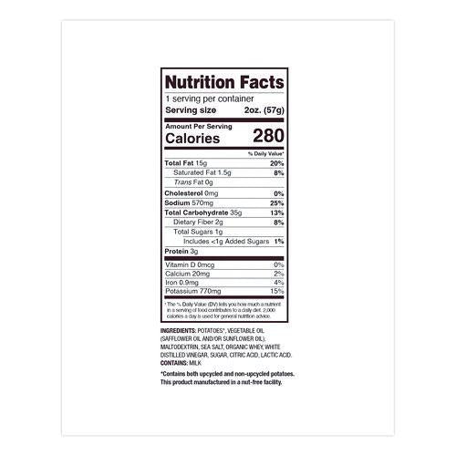 Image of Uglies® DFN26104 Kettle Potato Chips, Salt and Vinegar, 2 oz Bags, 24/Carton