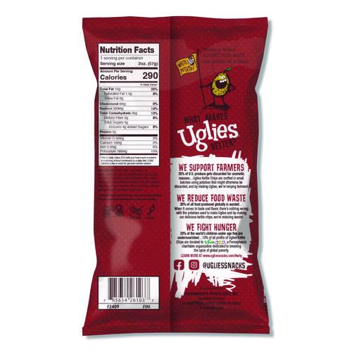 Image of Uglies® DFN26103 Kettle Potato Chips, Bar-B-Que, 2 oz Bags, 24/Carton