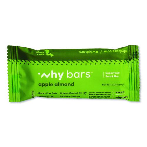 Image of Why Bars WHY16208 Superfood Snack Bar, Apple Almond, 2.04 oz Bar, 12/Box