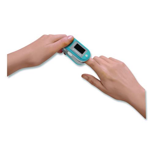 Image of Veridian Healthcare® 11-50D Fingertip Pulse Oximeter, Blue/Gray