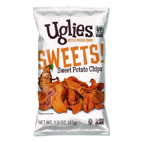 Image of Uglies® DFN36187 Kettle Potato Chips, Sweet Potato, 2 oz Bags, 24/Carton
