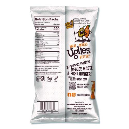 Image of Uglies® DFN36187 Kettle Potato Chips, Sweet Potato, 2 oz Bags, 24/Carton