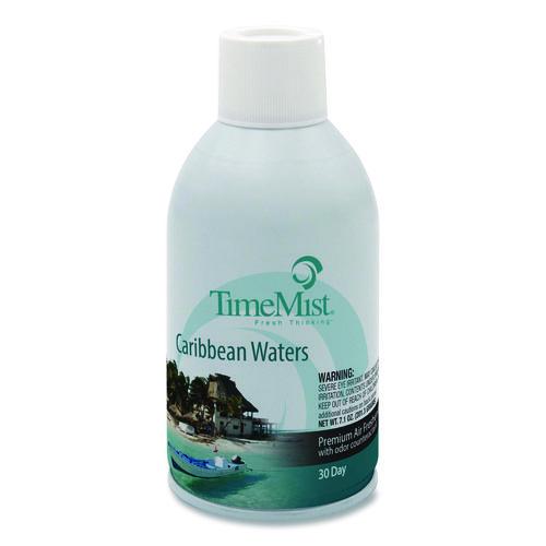 Image of TimeMist® 1042756 Premium Metered Air Freshener Refill, Caribbean Waters, 7.1 oz Aerosol Spray