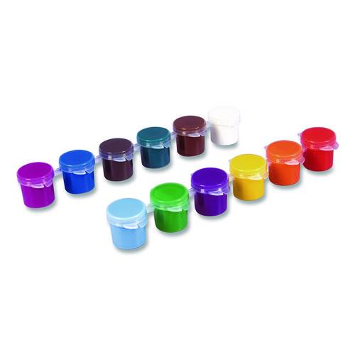 Image of Cra-Z-Art® 10628-24 Washable Kids' Paint Set, with Artist Brush, 12 Assorted Colors/Pack