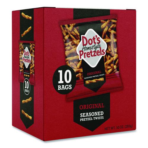 Image of Dot's Pretzels® DDP71943 Original Pretzels, 1 oz Bag, 10/Box