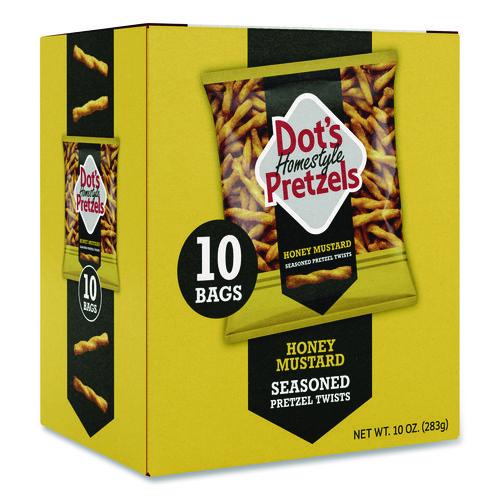 Image of Dot's Pretzels® DDP71948 Honey Mustard Pretzels, 1 oz Bag, 10/Box