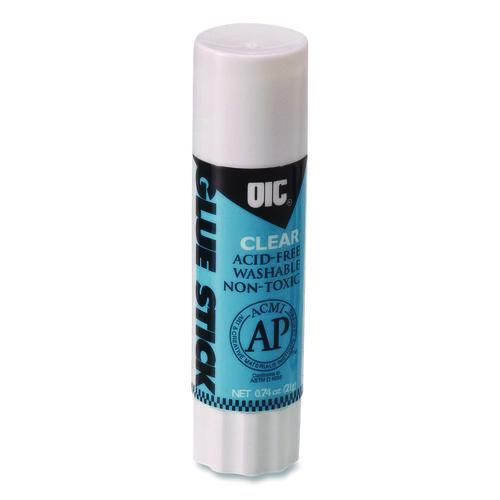 Image of Officemate 50002 Glue Stick, 0.74 oz, Dries Clear