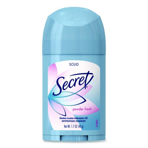 Image of Secret® 12442 Invisible Solid Anti-Perspirant and Deodorant, Powder Fresh Scent, 1.7 oz Stick