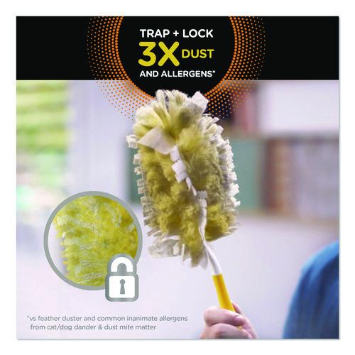Image of Swiffer® 99035 Heavy Duty Dusters Refill, Trap + Lock Fiber, Yellow, 11/Box