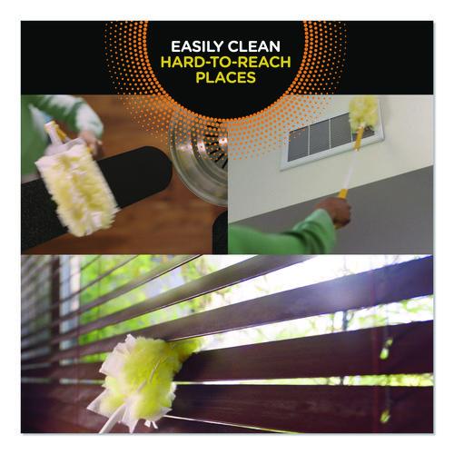 Image of Swiffer® 99035 Heavy Duty Dusters Refill, Trap + Lock Fiber, Yellow, 11/Box
