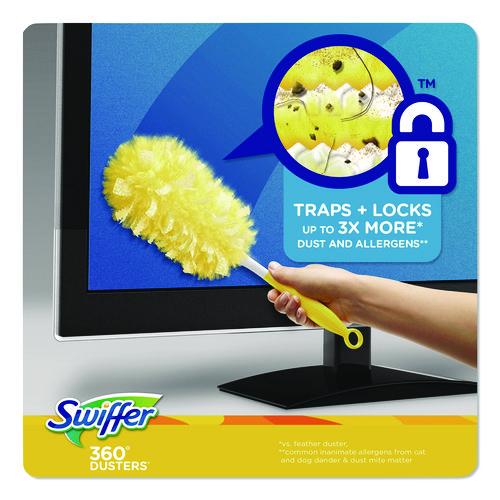 Image of Swiffer® 99035 Heavy Duty Dusters Refill, Trap + Lock Fiber, Yellow, 11/Box