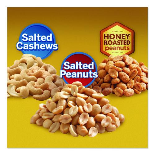 Image of Planters® HOR02392 Salted Nuts Variety Pack, Assorted Flavors, 1.5 oz/1.75 oz Packs, 24/Carton