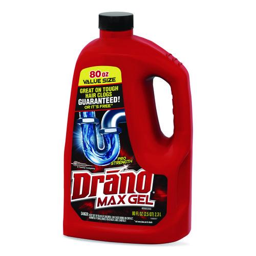 Image of Drano® 694772 Max Gel Clog Remover, 80 oz Bottle