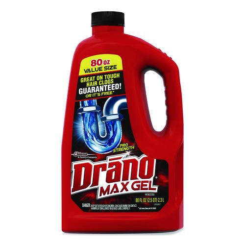 Image of Drano® 694772 Max Gel Clog Remover, 80 oz Bottle
